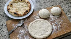 Make-ahead Italian-style pizza dough for a crisp, airy crust (oven or barbecue)