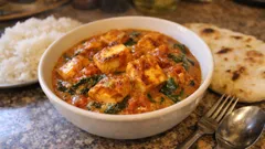 Creamy Halloumi & Tomato Curry – a quick weeknight dinner with a proper takeaway feel
