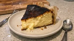 Burnt Basque Cheesecake: a hot-bake method for caramelised edges and a creamy centre