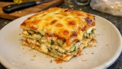 Creamy Courgette and Ricotta Lasagne — a quick vegetarian bake for weeknights