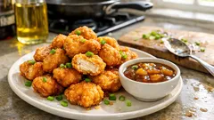 Fakeaway Sweet and Sour Chicken – Crispy Batter, Sticky Tamarind and Pineapple Sauce